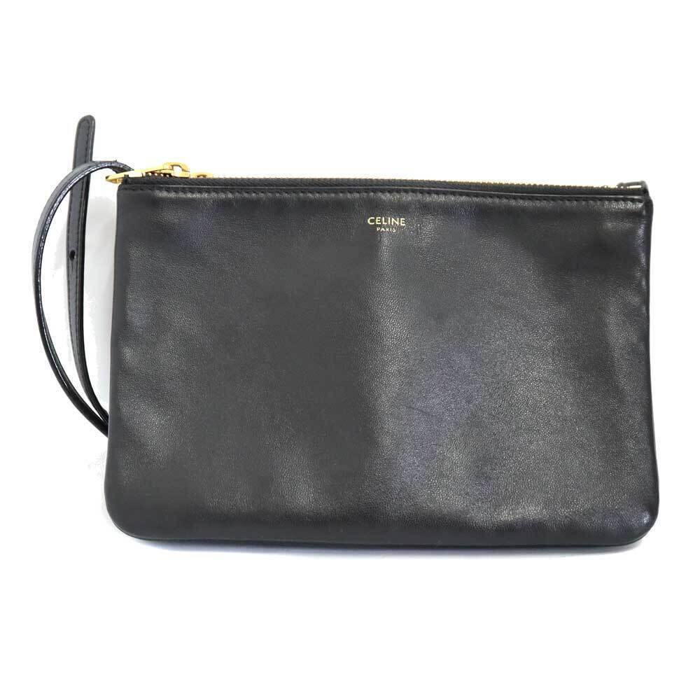 Celine Trio Shoulder Bag Black